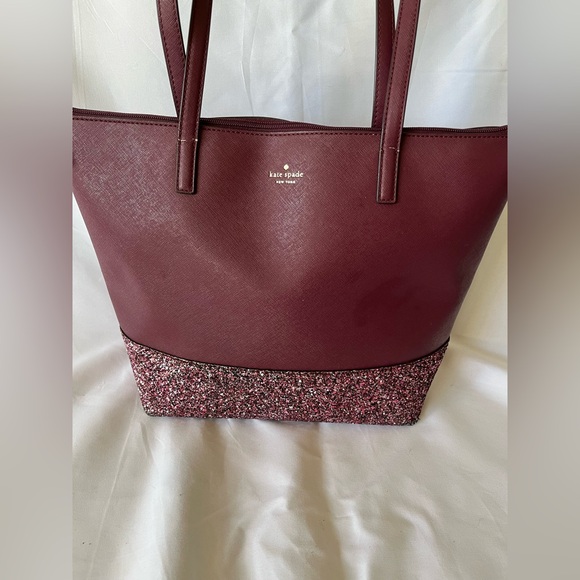 Kate spade PENNY greta court LARGE tote Cherrywood - Picture 2 of 7
